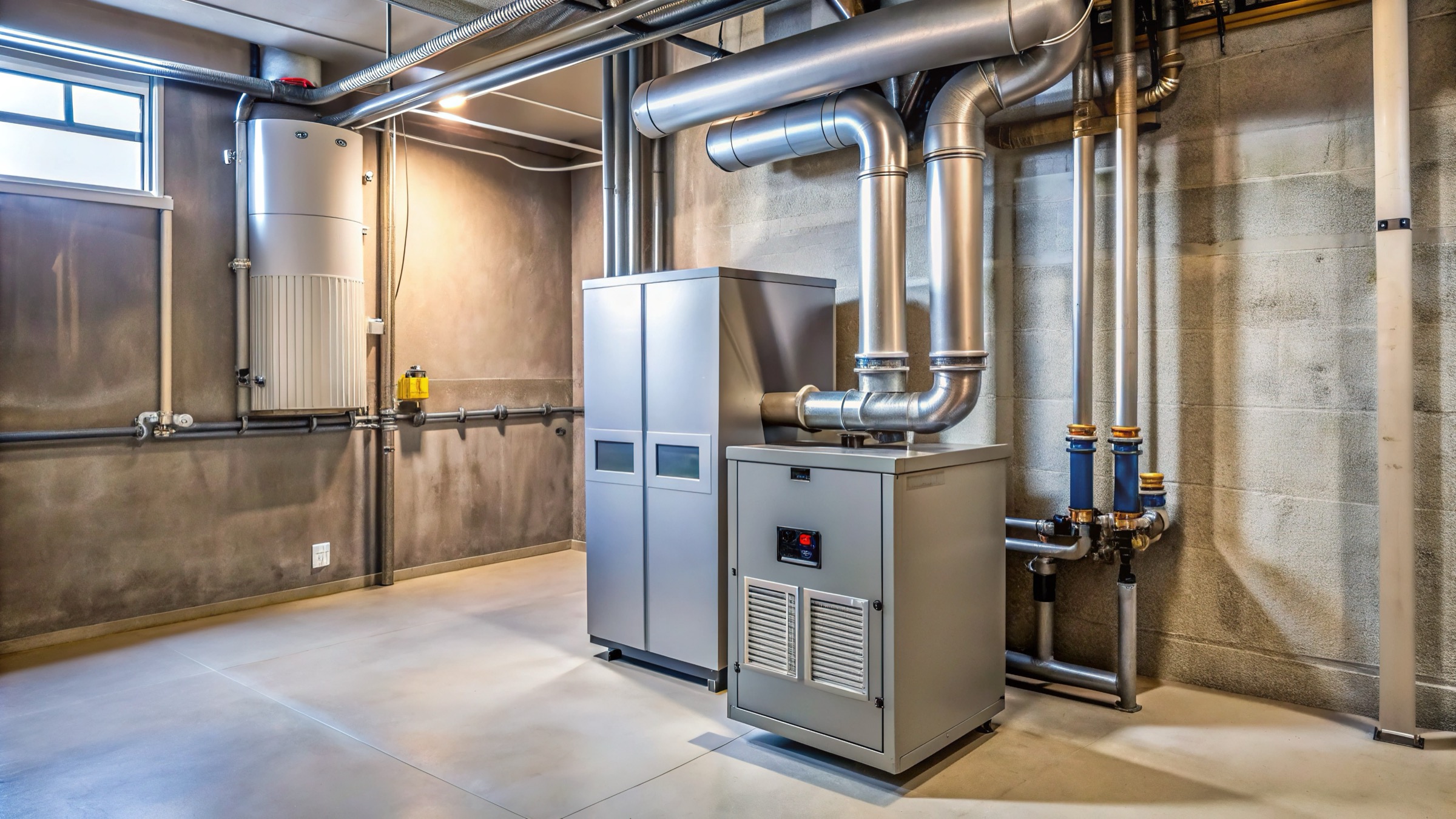 Clean residential furnace and mechanical room equipment
